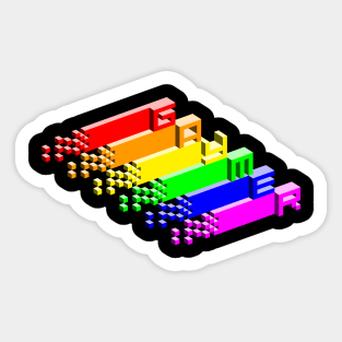 Pixel Art Gaymer Sticker